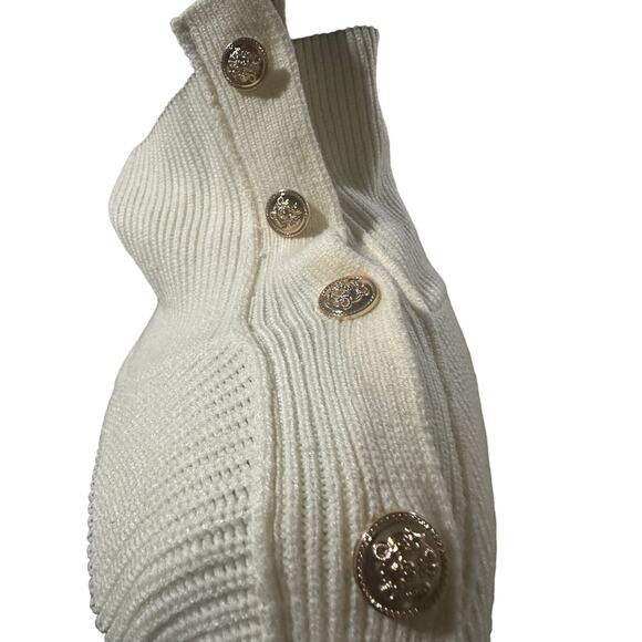 ChicWish Striped Knit Button neck Sweater 3X /4X - Picture 8 of 13